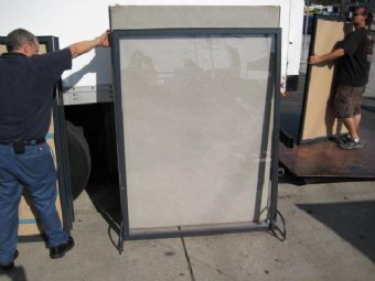 Panel Divider AO2 Glass 48X63 Charcoal Frame