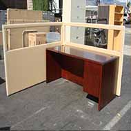 PANEL DIVIDER BEIGE FABRIC 48HX72W GLASS