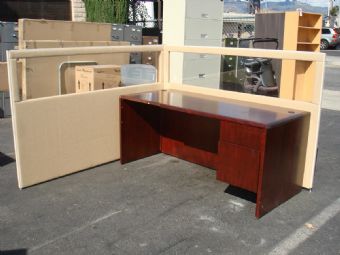 PANEL DIVIDER BEIGE FABRIC 48HX72W GLASS