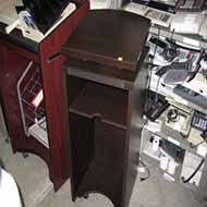 Mayline Aberdeen Collection Laminate Lectern (Cappuccino) -- Speaker's View