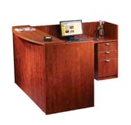 Marquis Synergy Collection Laminate Reception Desk (Cherry)