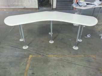 Boomerang Shape Table in Light Grey