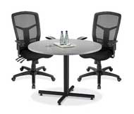 Breakroom Table with Mesh Back Chairs 