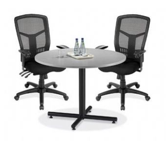 Breakroom Table with Mesh Back Chairs 