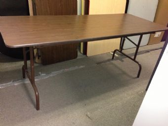 Walnut Laminate Folding Table