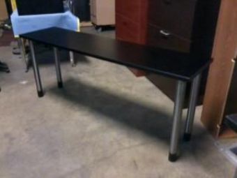 PC Black Table Top 18x72