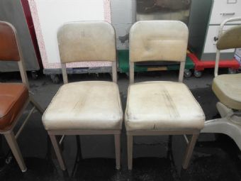 Vintage Tanker Side Chair (Cream)