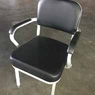 Vintage Tanker Arm Chair (Black)