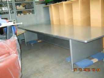 Vintage Conference Table in Gunmetal