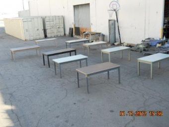 Vintage Four Leg Tanker Tables