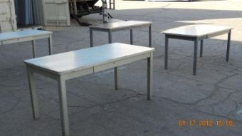 Vintage Four Leg Tanker Tables